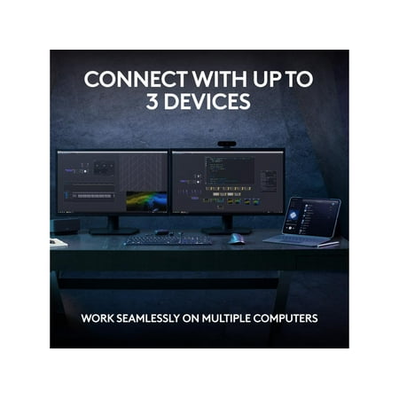 Logitech - MX Keys S Advanced Full-size Wireless Scissor Keyboard for PC and Mac with Backlit keys - Pale Gray