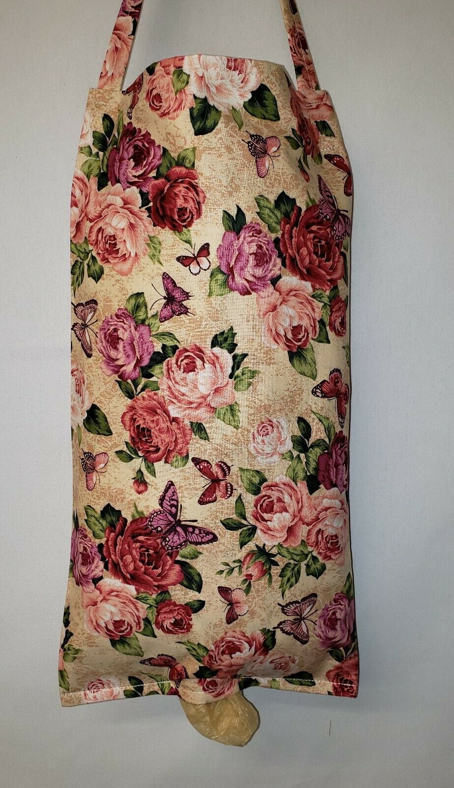 Roses & Butterflies Grocery Plastic Shopping Bag Holder by Penny&#39;s Needful Things - www.paulmartinsmith.com ...