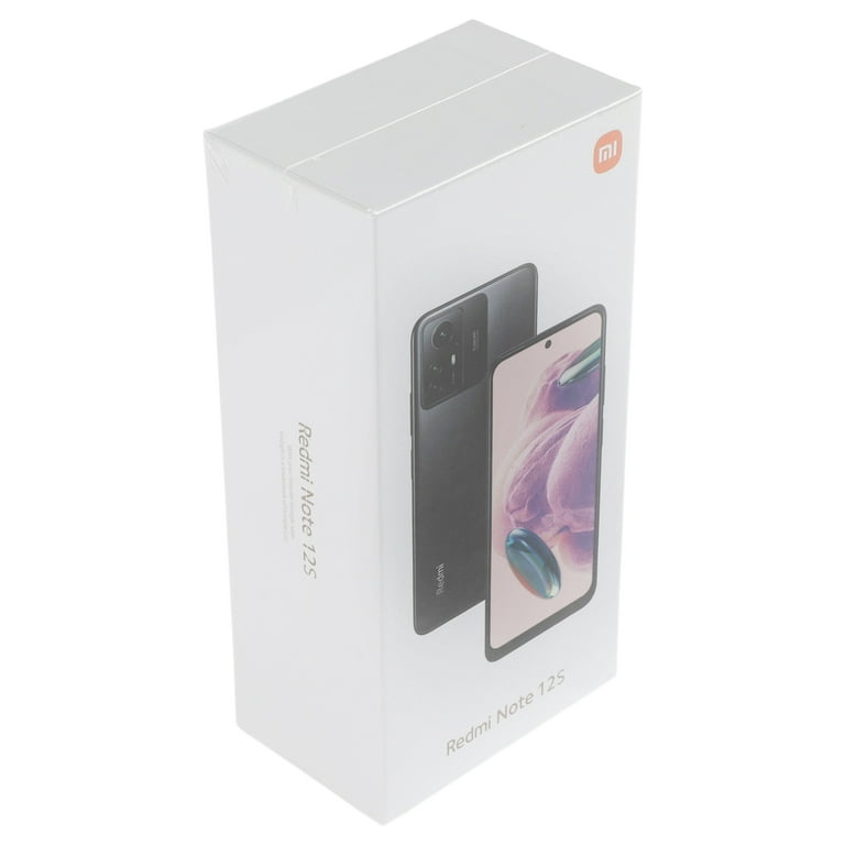 Xiaomi Redmi Note 12s (256 GB + 8 GB) Desbloqueado Global (sin garantía)  (Móvil/Metro Tello/Mint USA Market) (con paquete de cargador rápido para
