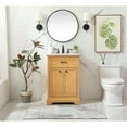 thumbnail image 6 of Elegant Decor Americana 24" Aluminum MDF Single Bathroom Vanity in Natural Wood, 6 of 8