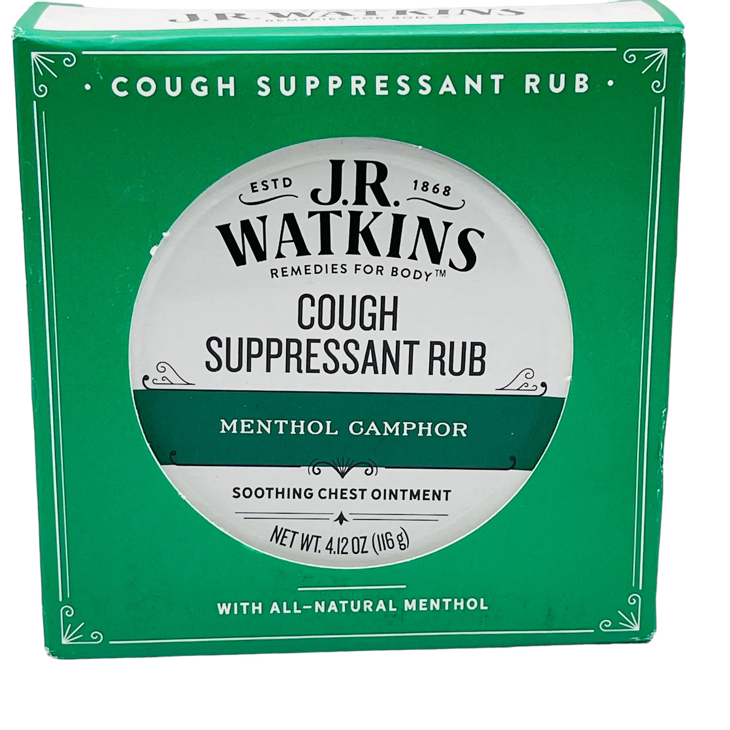 J.R. Watkins Menthol Camphor Menthol Camphor Ointment 4.12 oz