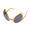 Gold Grey, variant on Funny Alien Glasses Party Sunglasses Fashion Rainbow Lenses Sun Glasses Holiday Dance Aliens Alternative Shapes Parties Supplies