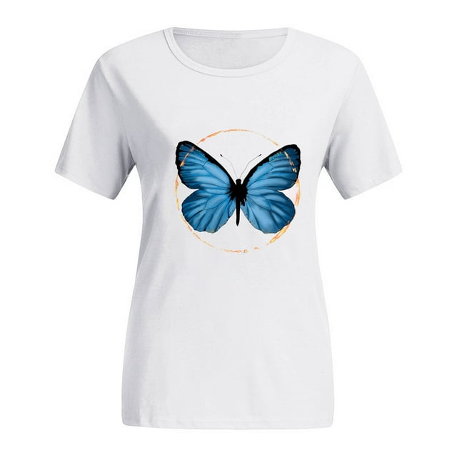 Women Printed Plus Size O-Neck T-Shirts Cat Print Short Sleeve Graphic Tee Tops