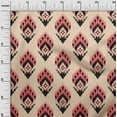thumbnail image 3 of oneOone Cotton Poplin Twill Light Beige Fabric Asian Ikat Sewing Fabric By The Yard Printed Diy Clothing Sewing Supplies 56 Inch Wide, 3 of 4