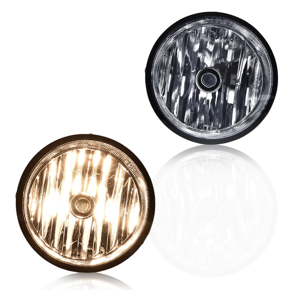 PIT66 Pair Bumper Fog Lights Fit for 2005-2011 Toyota Tacoma/2004-2006 Solara/2008-2015 Sequoia/2007-2013 Tundra Fog Lamps w/Bulb/Switch Smoke Lens