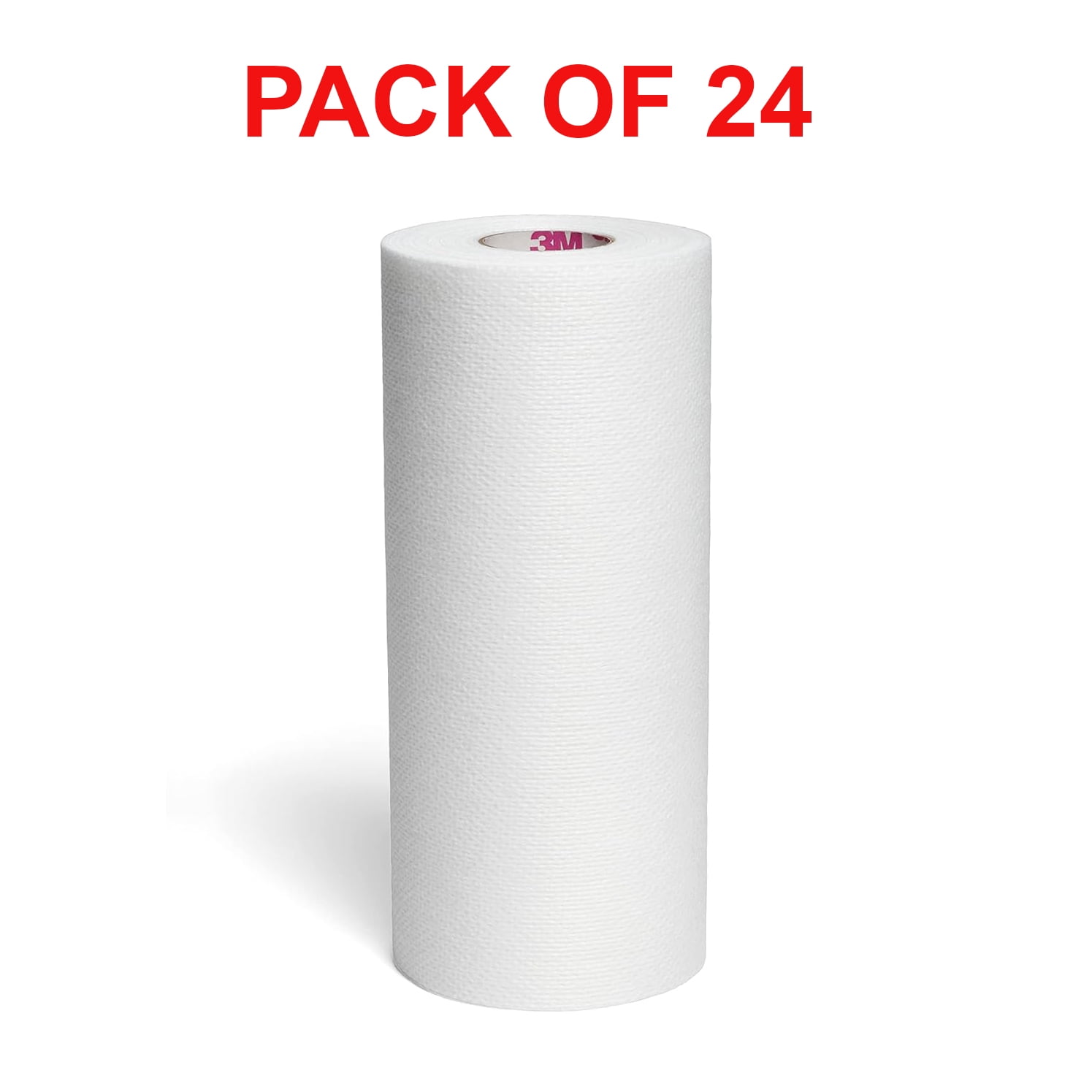 3M Medipore H 2864 Soft Cloth Surgical Tape - Roll Size is 4" x 10 Yards - For Wound Dressings, Tubing, & Catheters - Water Resistant, Latex-Free & Breathable Gentle Adhesion - Pack of 24