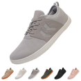 thumbnail image 4 of XIMIN Wide Toe Box Barefoot Shoes - Zero Drop Sole Lightweight Casual Sneakers for Women and Men, Comfortable Walking and Training Footwear (Grey, 10.5), 4 of 7