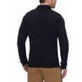 thumbnail image 2 of GH Bass Men's Sherpa Lined Mock Neck Sweater (Black, Small), 2 of 3
