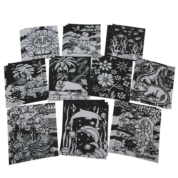 Velvet Art Posters, 8" x 10", 10 Designs (Pack of 30)