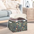 thumbnail image 5 of Storage Box With Lid 16.5x12.6x11.8In Foldable Stacked Household Storage Box Christmas Bird Pattern, 5 of 7