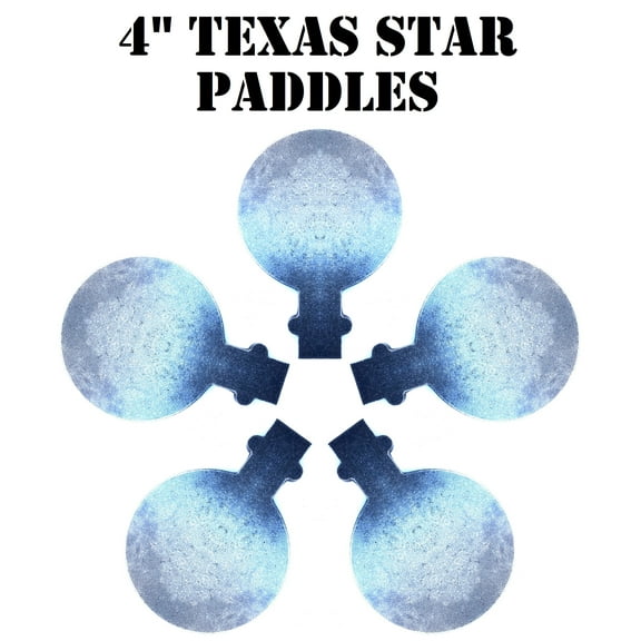 Magnum Target 4"x3/8" AR500 Paddles for Magnum Target 3/8" AR500 Portable Texas Star Reactive Shooting Target - TSP-4