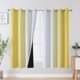thumbnail image 1 of Cortinas opacas Estelar Textiler amarillo/blanco grisáceo, 132 x 160 cm, 1 of 9