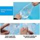thumbnail image 3 of 100 Uds gorros de ducha desechables gorro de baño elástico de plástico transparente gorros impermeables para el cabello, 3 of 5