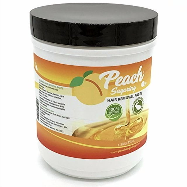 Pasta de azúcar mediana - Cera depilatoria orgánica con azúcar de melocotón 45 oz.
