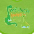 thumbnail image 4 of Inktastic My Uncle Loves Me Boys Baby Bib, 4 of 4