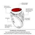 thumbnail image 6 of Ruby Simulated Women Jewelry 925 Sterling Silver Ring, 6 of 9