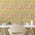 thumbnail image 2 of Ambesonne Circles Peel & Stick Wallpaper for Home, Intersected Shapes, 13"x72", Multicolor, 2 of 5