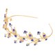 thumbnail image 5 of Diadema Zulema Headpiece de Muchachas Hojas de Cristal Azul, 5 of 8