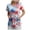 Light Blue, variant on COMVALUE Scrub Tops for Women 2026 Summer Independence Day Printed Short Sleeve V Neck Scrubs Nurse Uniforms Tops with Pockets (Watermelon Red, XXL)