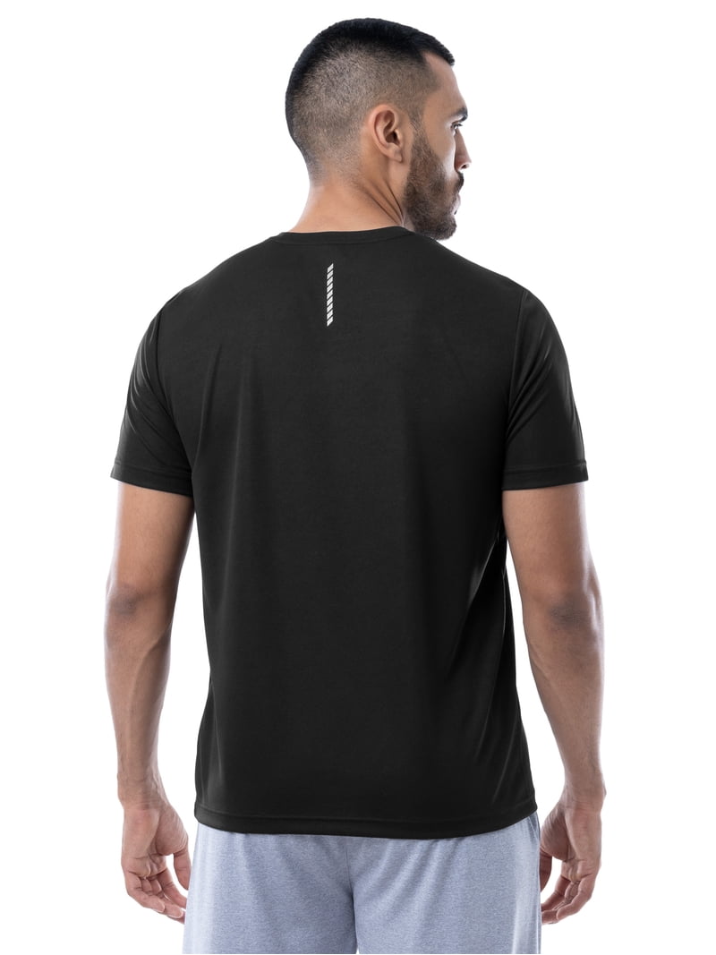 Athletic Works Men's Core Active Short Sleeve T-Shirt, Moisture