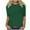 Green, variant on Srogem Womens Tops 3/4 Sleeve Shirts Round Neck Loose Casual Blouses Solid Color Tshirts Going Out Tops