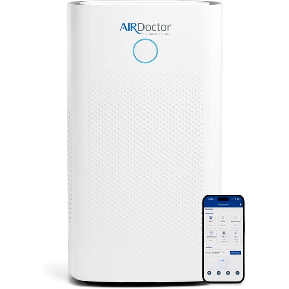 AirDoctor AD5500i Smart HEPA Air Purifier with UltraHEPA and Carbon Filter for Extra Large Rooms