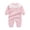 Pink, variant on mgoYE Baby One Piece Romper 3 6 9 12 18 Month Soft Cotton Sleepwear Jumpsuit Unisex(Watermelon Red,7-10 Months)