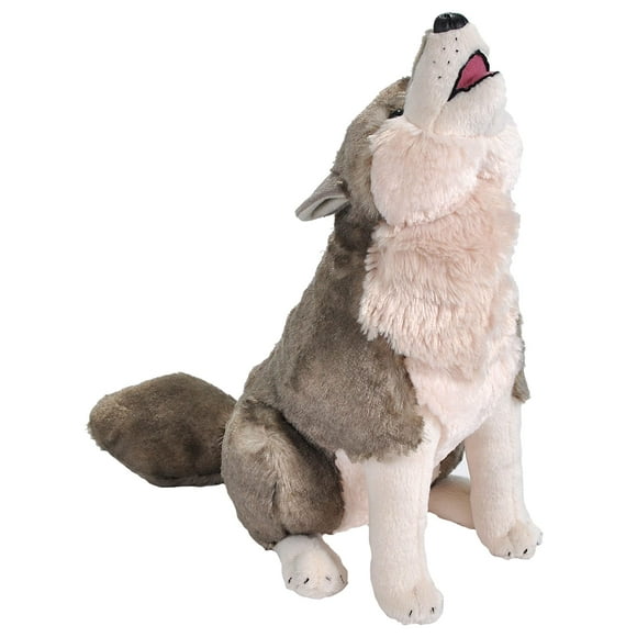 Wild Republic Howling Wolf, Plush, Stuffed Animal, Plush Toy, Gifts for Kids, 15"