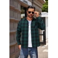 thumbnail image 2 of COOFANDY Mens Flannel Shirts Long Sleeve Button Down Plaid Shirt Casual Shirt with Pocket, 2 of 6