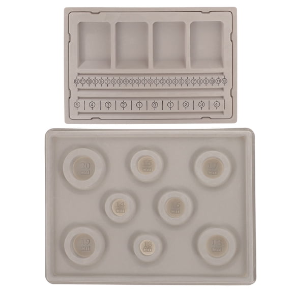 LOLIPPYY Bead Board Panel Grey 2Pcs 13.6X10.0X0.6In