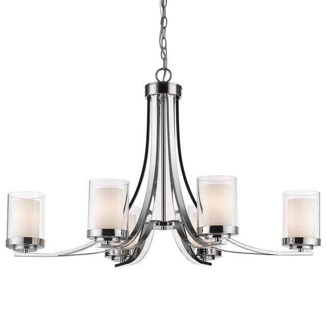 Z-Lite Lustre Saule 6 Lumières en Chrome