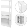 thumbnail image 3 of VASAGLE Bathroom Storage Cabinet, Freestanding Linen Tower, Tall Bookcase with 2 Open Shelves, 1 Large Drawer, 12.8 x 23.6 x 48 Inches, for Entryway, Kitchen, Study, White, 3 of 6