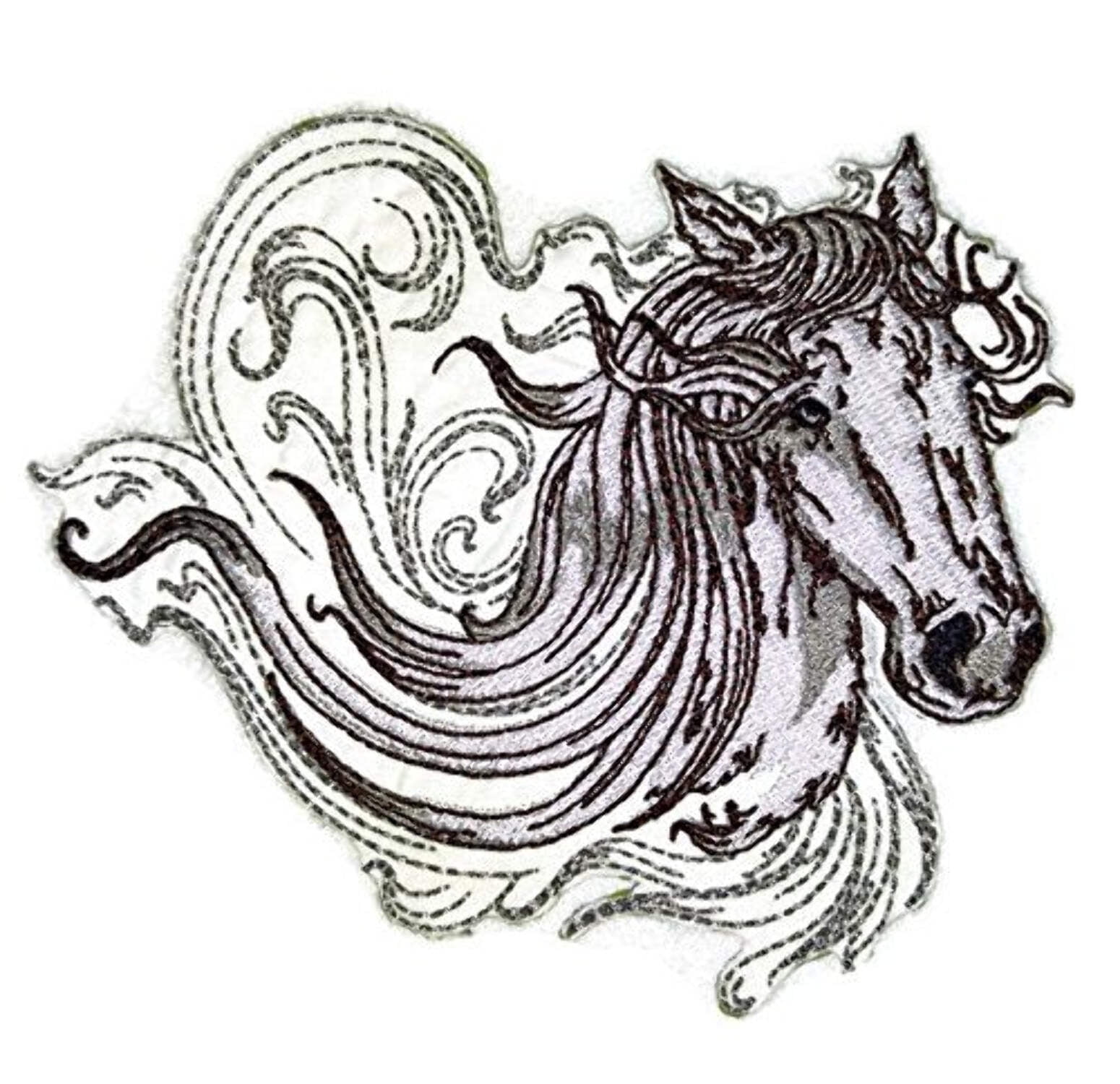 Custom and Unique Spirit of Stallions [Spirit of Stallion No.8 ] [Custom and Unique] Embroidered Iron on/Sew Patch 5" 5"]