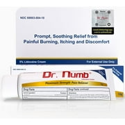Dr. Numb 5% Lidocaine Topical Anesthetic Numbing Cream for Pain Relief - 10g Pack of 1