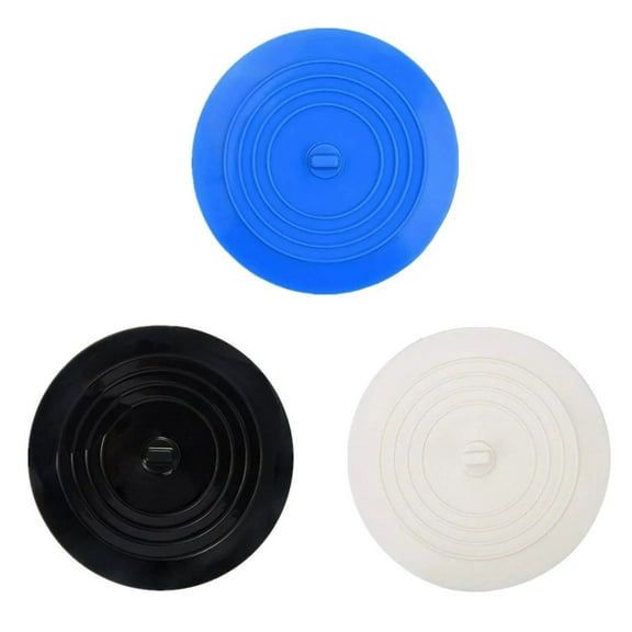 3 Pcs Bathtub Stopper,6 Inch Round Rubber Flat Suction Sink Stopper,Silicone Drain Cover,Replacement Tub Plug Hair Stopper,Drain Stopper With Strong Suction For Kitchen Bathroom and Laundry,3 PCS