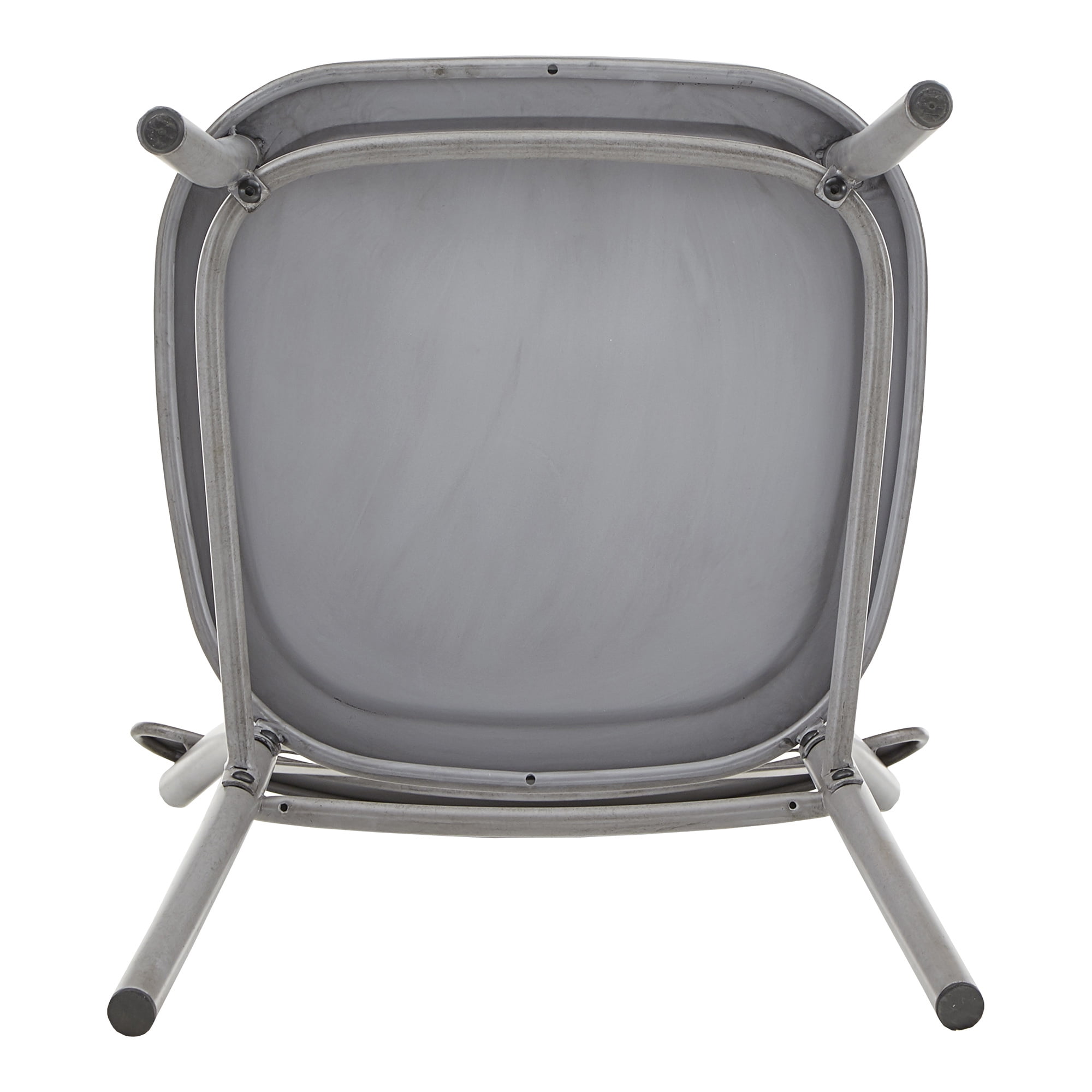 Weston Home Perry X-Back Metal Dining Chairs, Set of Two, Antique Grey