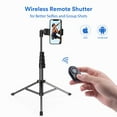 thumbnail image 4 of Tripod Selfie Stick Wireless for iPhone 15/16/Plus/Pro/Pro Max/16e - Monopod Remote Shutter Built-in Self-Portrait Extendable Stand, 4 of 8