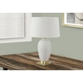 thumbnail image 1 of Monarch Specialties Lighting, 26"h, Table Lamp, White Ceramic, Ivory / Cream Shade, Transitional, 1 of 6