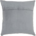 thumbnail image 2 of Nourison Natural Leather Hide Ombre Geo Pieces Grey 20" x 20" Throw Pillow, 2 of 2