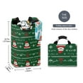 thumbnail image 2 of Yayeee Freestanding Laundry Hamper with Handle Collapsible Large Storage Basket for Clothes, Green Christmas Trees, 2 of 7