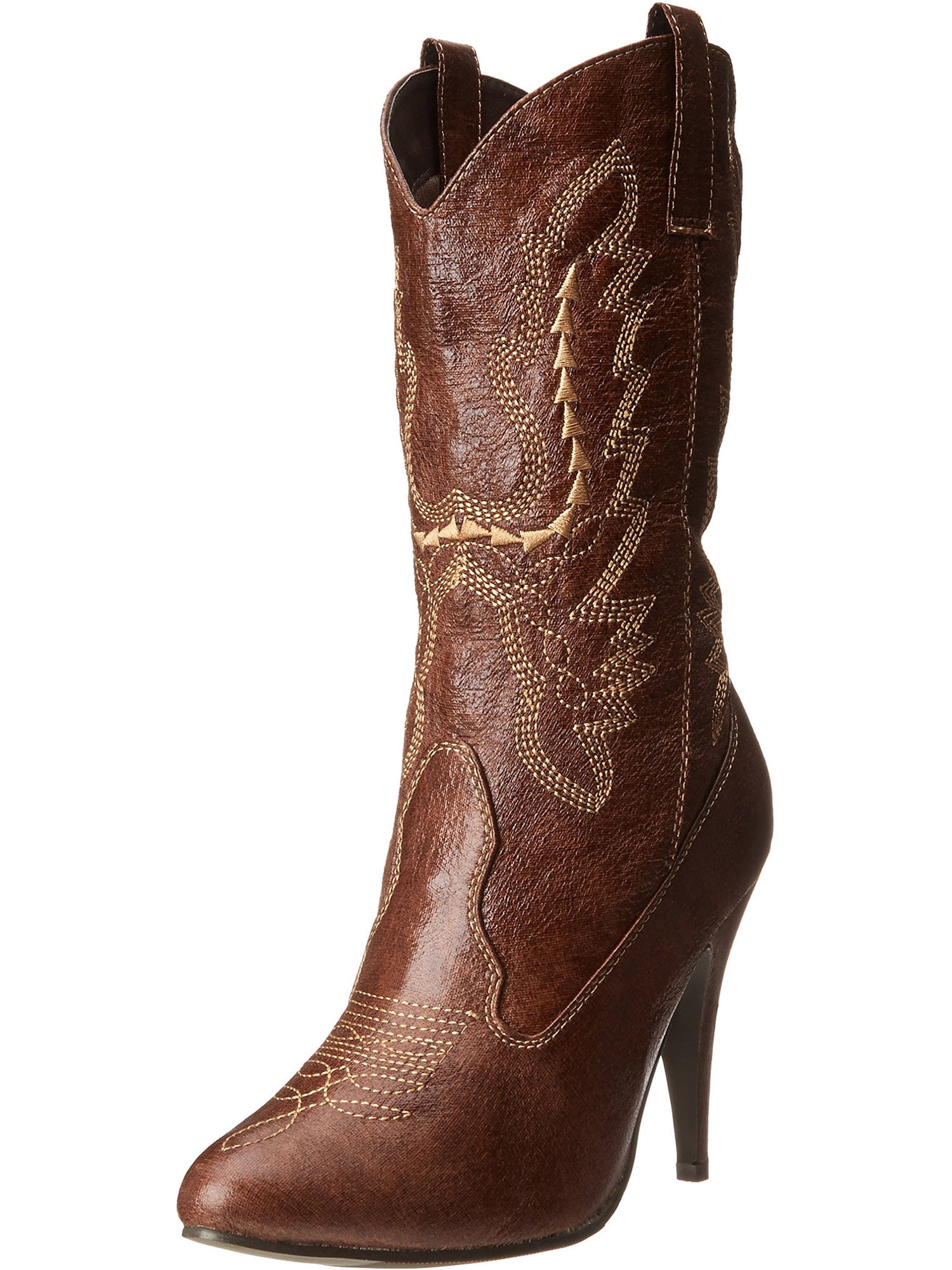 4 Inch Sexy Cowgirl Boots High Heel Mid 