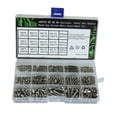 thumbnail image 1 of Kit surtido de 480 tornillos y tuercas de cabeza hueca métrica de acero inoxidable 304 con caja., 1 of 7