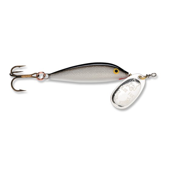 Blue Fox Vibrax Size 3 3/16 oz Minnow Spin, Minnow/Silver
