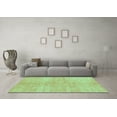 thumbnail image 3 of Ahgly Company Machine Washable Indoor Rectangle Abstract Turquoise Blue Contemporary Area Rugs, 5' x 7', 3 of 4
