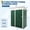 green, variant on Heavy Duty Metal Outdoor Storage Outdoor Storage 5x3 FT - Sloped Roof & Lockable Single Door - Compact Weatherproof Tool Organizer for Garden, Patio, Lawn, Yard - Navy Blue, 5x3FT
