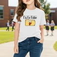 thumbnail image 4 of DeHolifer Boys Girls T-Shirts Cotton Funny Alphabet Letter School Education Crewneck Short Sleeve Tee Tops, 4 of 8