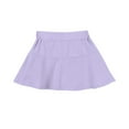 thumbnail image 4 of Tungbrin Toddler Girls Skirts Skorts Summer Elastic High Waist Tennis Skirts 2 in 1 Baby Solid Color Sports Shorts, 4 of 4