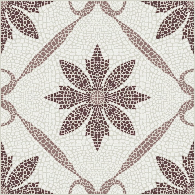 Baldosas FloorPops Jamila Burgundy Peel and Stick FP6299