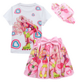 thumbnail image 1 of Nouvelle Robe de Cosplay pour Filles Mode ins Ensemble Deux Pièces pour Enfants Impression 3D Jupe Plissée, 1 of 2
