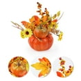 thumbnail image 5 of Thanksgiving Day Pumpkin Statue Decoration, Tabletop Ornament, Collectible Figurine for Cabinet, Desk, and Autumn Home Décor 1#, 5 of 7